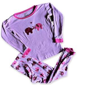 Leveret Super Cute Elephant Pajamas 100% Cotton Size 5T
